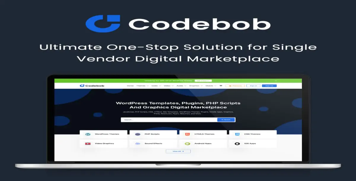 Codebob - Single-Vendor Digital Marketplace V1.2